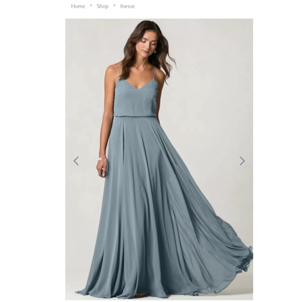Jenny Yoo Inesse dress in Mayan Blue
